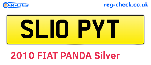 SL10PYT are the vehicle registration plates.