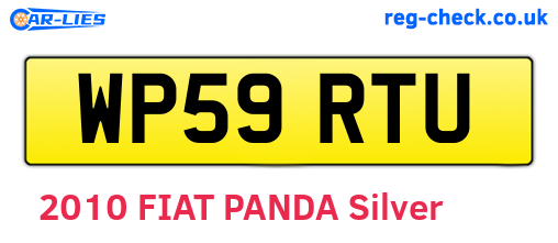 WP59RTU are the vehicle registration plates.