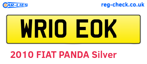 WR10EOK are the vehicle registration plates.
