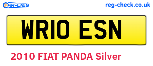 WR10ESN are the vehicle registration plates.
