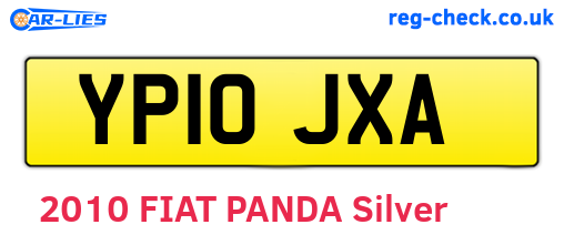YP10JXA are the vehicle registration plates.