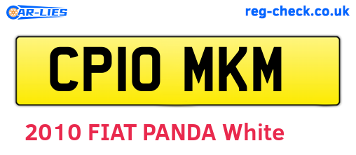 CP10MKM are the vehicle registration plates.