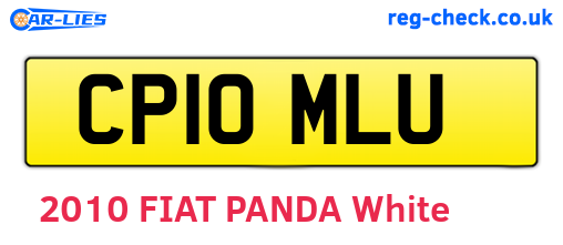 CP10MLU are the vehicle registration plates.