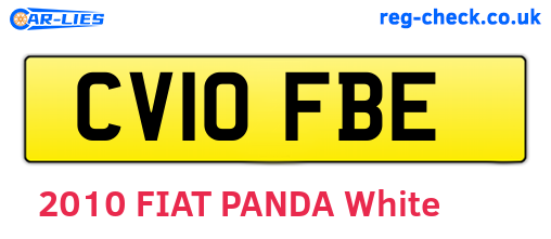 CV10FBE are the vehicle registration plates.