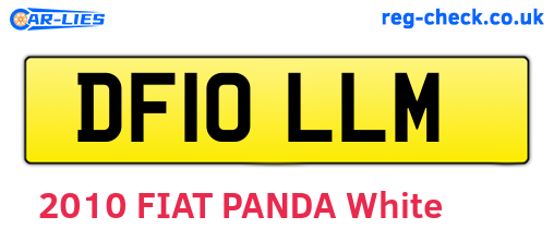 DF10LLM are the vehicle registration plates.