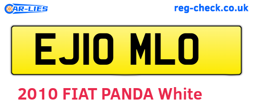 EJ10MLO are the vehicle registration plates.