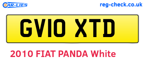GV10XTD are the vehicle registration plates.