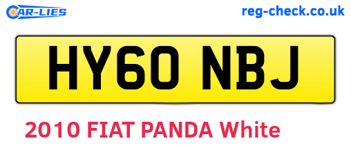 HY60NBJ are the vehicle registration plates.