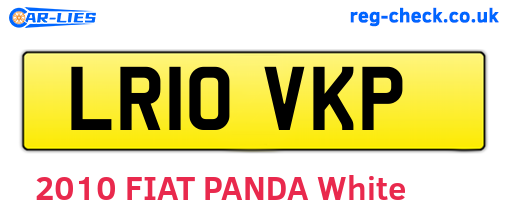 LR10VKP are the vehicle registration plates.