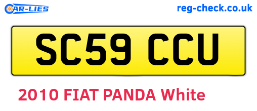 SC59CCU are the vehicle registration plates.