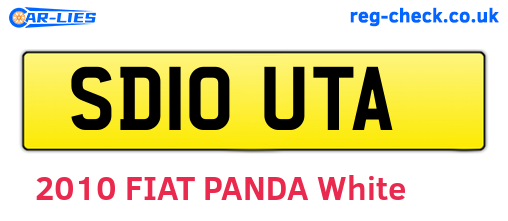 SD10UTA are the vehicle registration plates.
