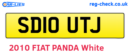 SD10UTJ are the vehicle registration plates.