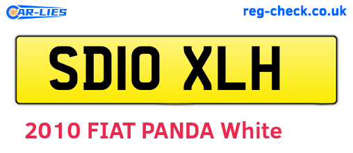 SD10XLH are the vehicle registration plates.