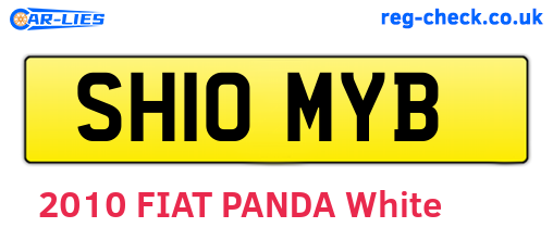 SH10MYB are the vehicle registration plates.