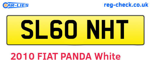 SL60NHT are the vehicle registration plates.