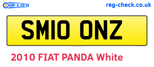 SM10ONZ are the vehicle registration plates.