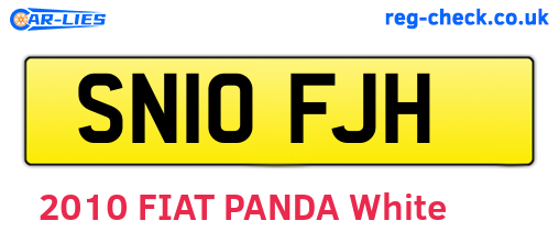 SN10FJH are the vehicle registration plates.