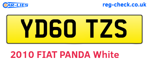 YD60TZS are the vehicle registration plates.