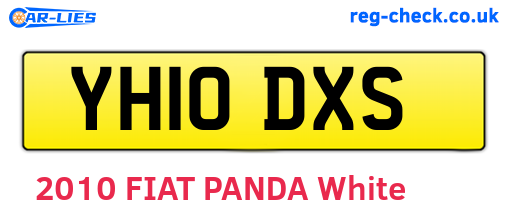 YH10DXS are the vehicle registration plates.