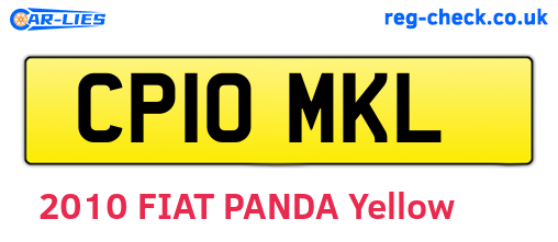 CP10MKL are the vehicle registration plates.