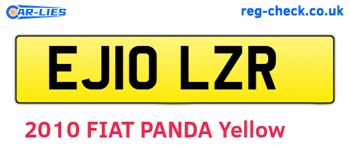 EJ10LZR are the vehicle registration plates.