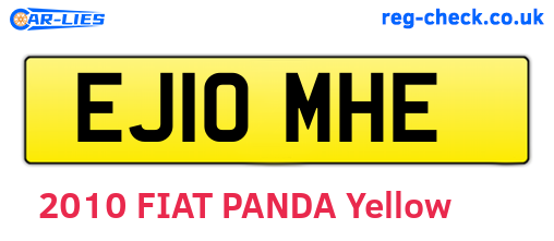 EJ10MHE are the vehicle registration plates.