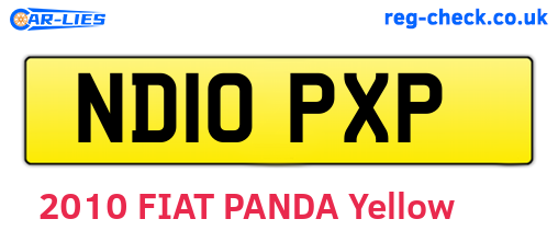 ND10PXP are the vehicle registration plates.
