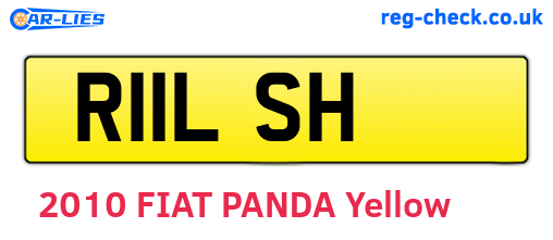 R11LSH are the vehicle registration plates.