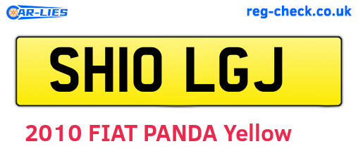 SH10LGJ are the vehicle registration plates.