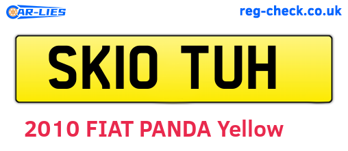SK10TUH are the vehicle registration plates.