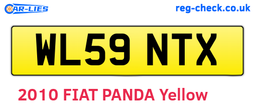 WL59NTX are the vehicle registration plates.