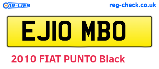 EJ10MBO are the vehicle registration plates.