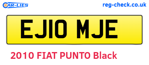 EJ10MJE are the vehicle registration plates.