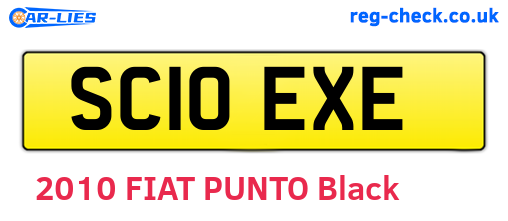 SC10EXE are the vehicle registration plates.