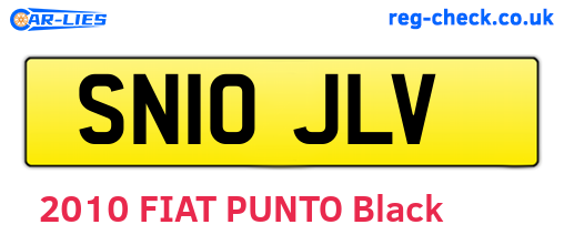 SN10JLV are the vehicle registration plates.