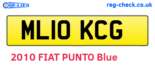 ML10KCG are the vehicle registration plates.