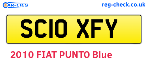 SC10XFY are the vehicle registration plates.
