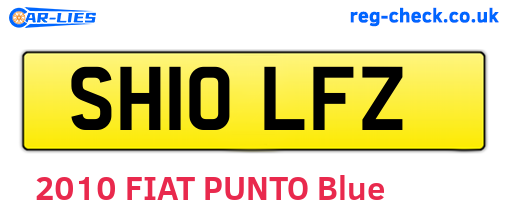 SH10LFZ are the vehicle registration plates.