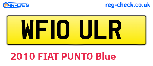 WF10ULR are the vehicle registration plates.