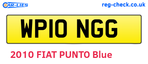WP10NGG are the vehicle registration plates.
