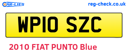 WP10SZC are the vehicle registration plates.