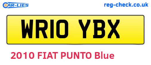 WR10YBX are the vehicle registration plates.