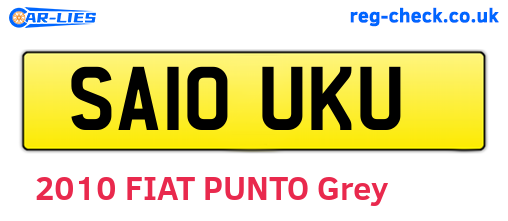 SA10UKU are the vehicle registration plates.