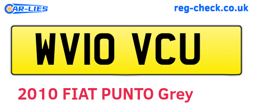 WV10VCU are the vehicle registration plates.