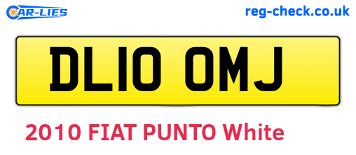 DL10OMJ are the vehicle registration plates.