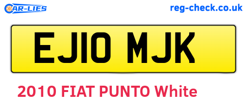 EJ10MJK are the vehicle registration plates.
