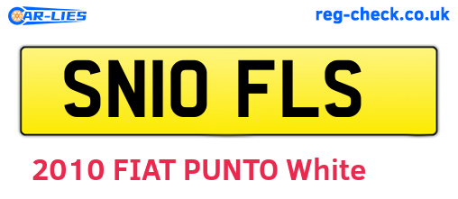 SN10FLS are the vehicle registration plates.
