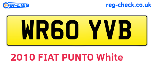 WR60YVB are the vehicle registration plates.