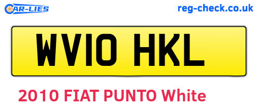WV10HKL are the vehicle registration plates.