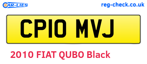 CP10MVJ are the vehicle registration plates.